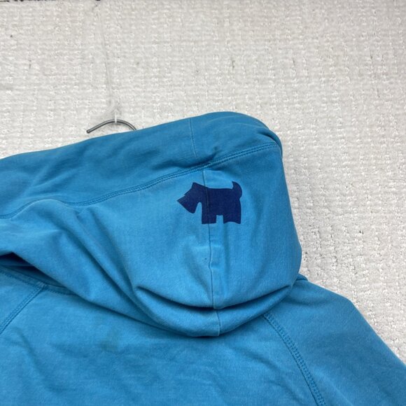 Y2K Joshua Perets Pullover Blue hoodie Sz Small Emo Goth 2000's Oversized Hood - Picture 9 of 12